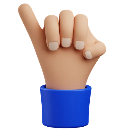 Gesto de mano de promesa  3D Icon