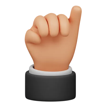 Promettere il gesto della mano  3D Icon