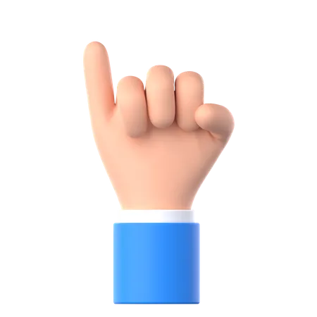 Promettre un geste de la main  3D Icon
