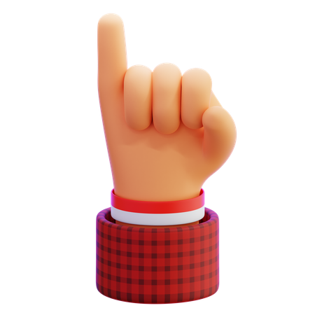Promise Hand Gesture  3D Icon
