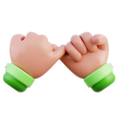 Promise Hand Gesture  3D Icon