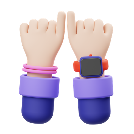 Promise Hand Gesture  3D Icon