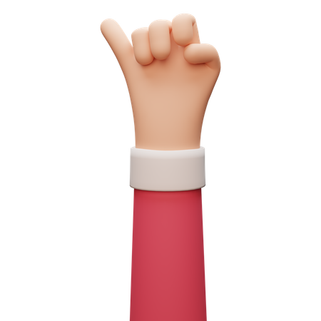 Promise Hand Gesture  3D Icon