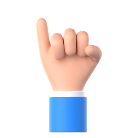 Promise Hand Gesture  3D Icon