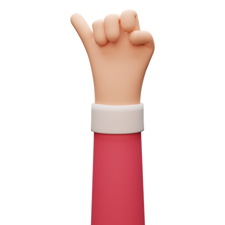 Promise Hand Gesture  3D Illustration