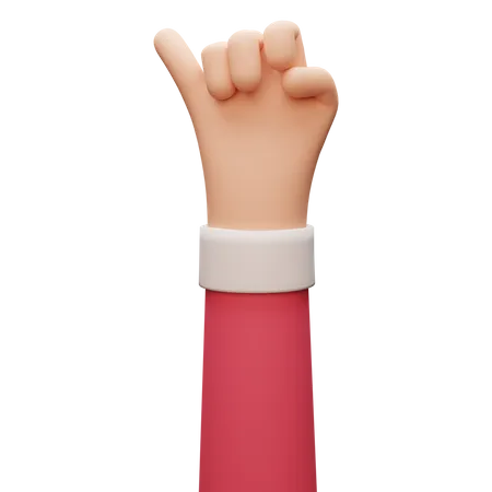 Promise Hand Gesture  3D Illustration