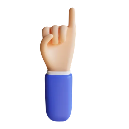 Promise Hand Gesture  3D Illustration