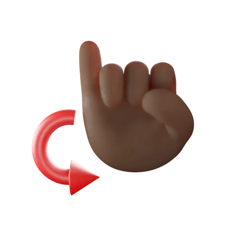 Promise Pinkie Hand Gesture  3D Illustration