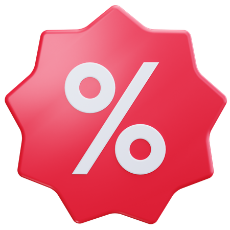 Promo Badge  3D Icon