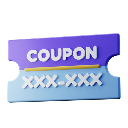 Promo Code  3D Icon