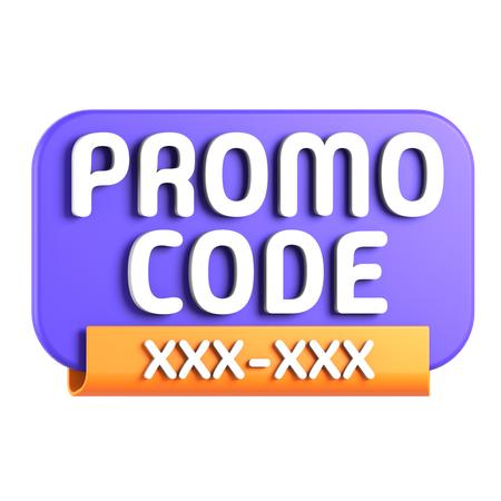 Promo Code  3D Icon