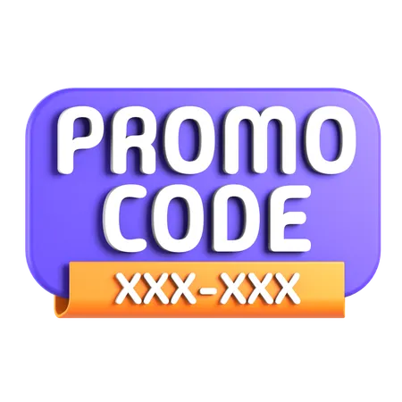 Promo Code  3D Icon