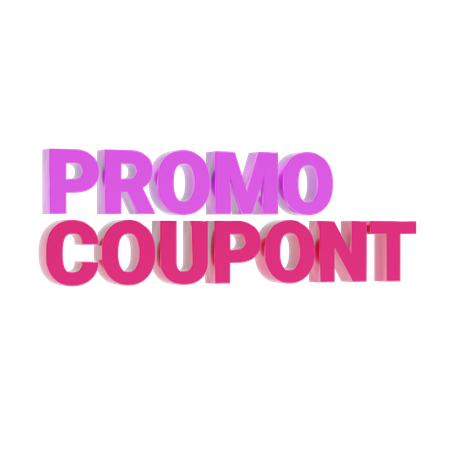 Promo coupont  3D Icon