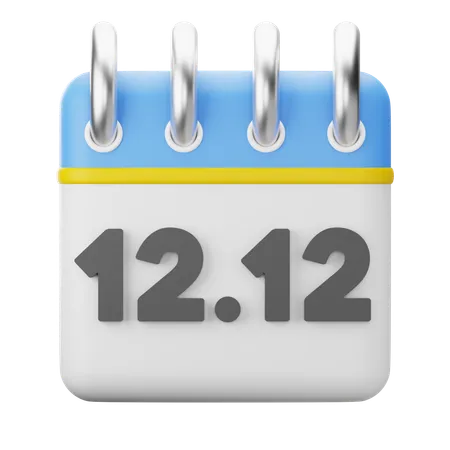 December Promo Calendar 3D Icon  3D Icon