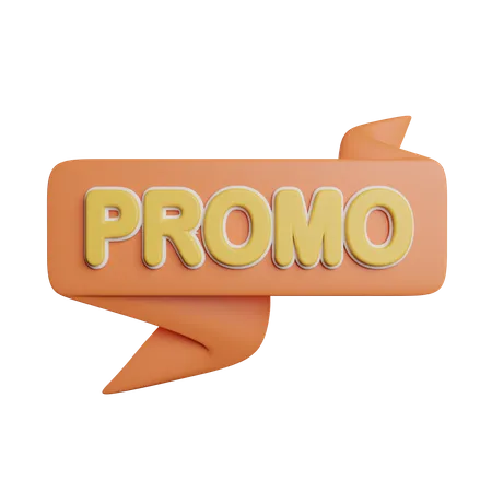 Promo Banner Tag 3D Icon