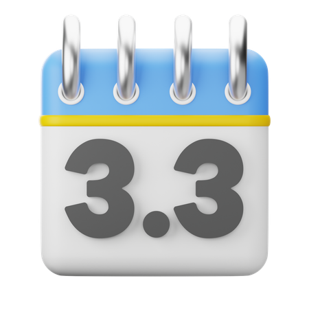 März Promo Kalender 3D Symbol  3D Icon