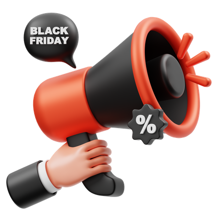 Promoção Black Friday  3D Icon