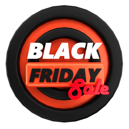 Promoção de sexta-feira negra  3D Icon