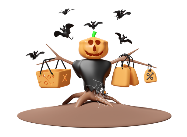 Liquidação de Halloween  3D Icon