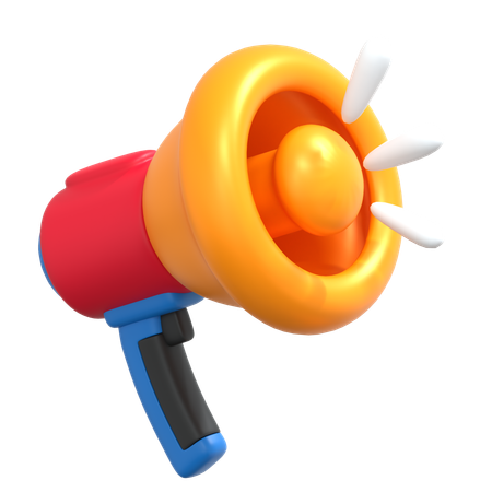 Megafone de promoção  3D Icon