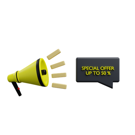 Promoção de oferta especial  3D Icon