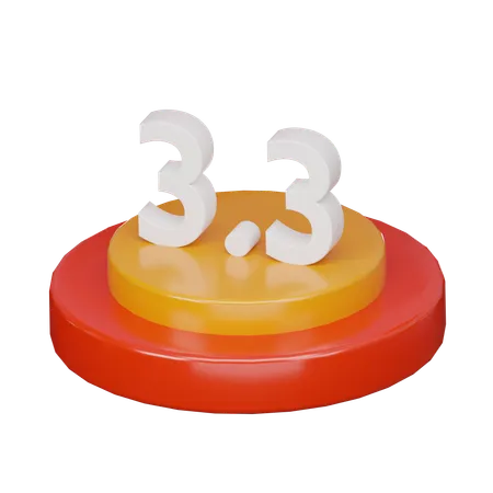 Promoción 3.3  3D Icon