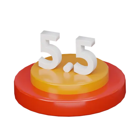 Promoción 5.5  3D Icon