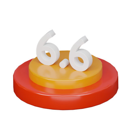 Promoción 6.6  3D Icon