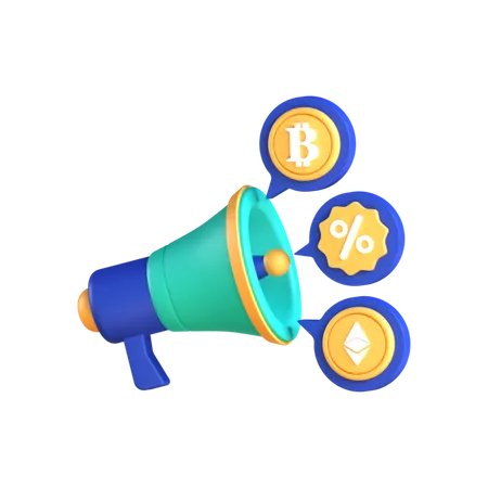 Promoción bitcoin  3D Icon