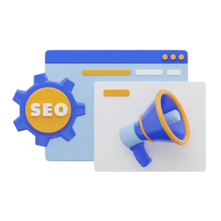 Promoción de redes sociales seo  3D Icon