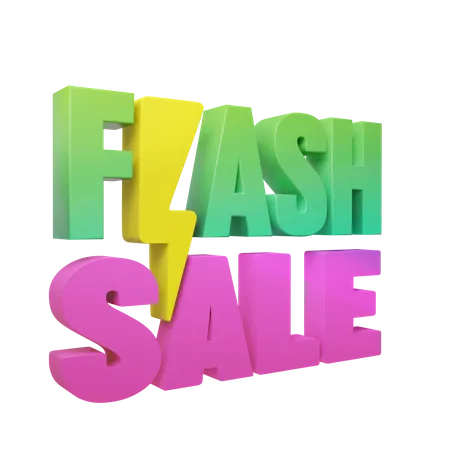 Promoción de venta flash  3D Icon