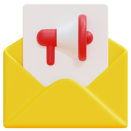 Promover el correo electrónico  3D Icon