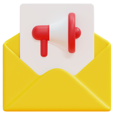 Promote Email  3D Icon