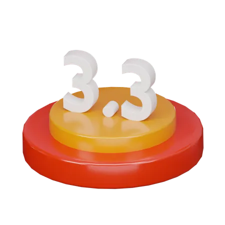 Promotion 3.3  3D Icon