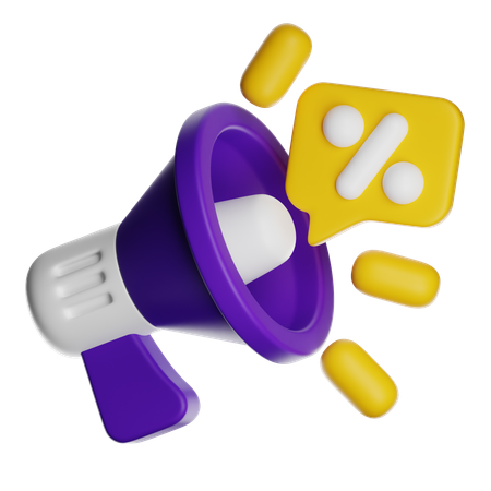 Promotion  3D Icon