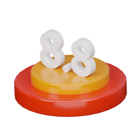 Promotion 8.8  3D Icon