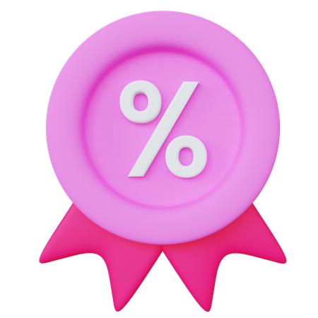 Promotion Badge 3D Icon
