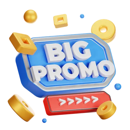 Promotion Banner  3D Icon