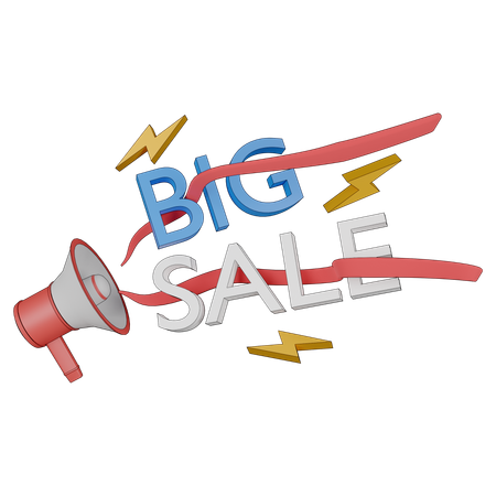 Promotion de grandes ventes  3D Icon