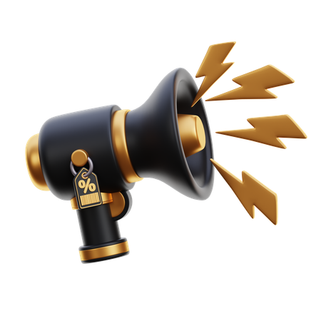 Promotion du mégaphone  3D Icon