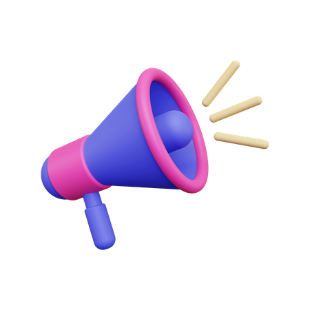 Promotion du mégaphone  3D Icon