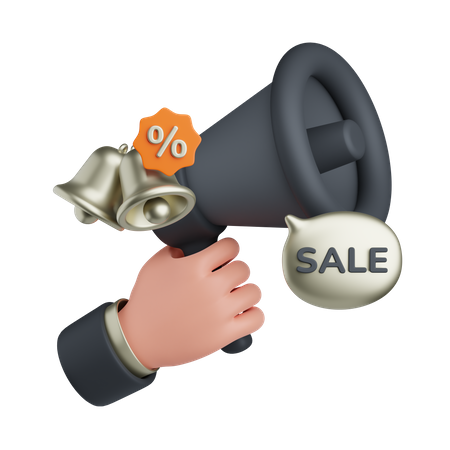 Promotion du mégaphone  3D Icon
