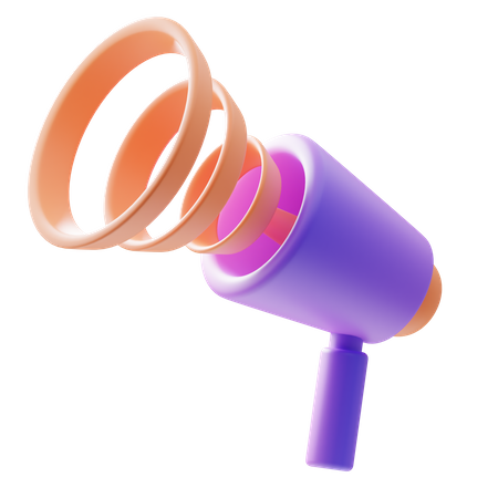 Promotion du mégaphone  3D Icon