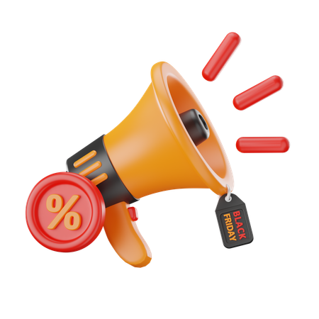 Promotion du mégaphone  3D Icon