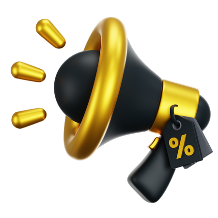 Promotion du mégaphone  3D Icon