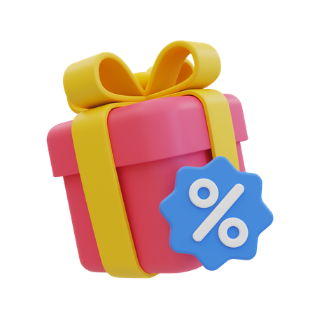 Promotion Gift Box  3D Icon