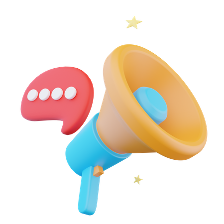 Promotion Message  3D Icon