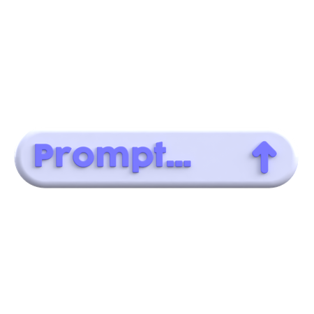 Prompt Input  3D Icon