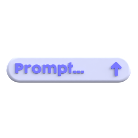 Prompt Input  3D Icon