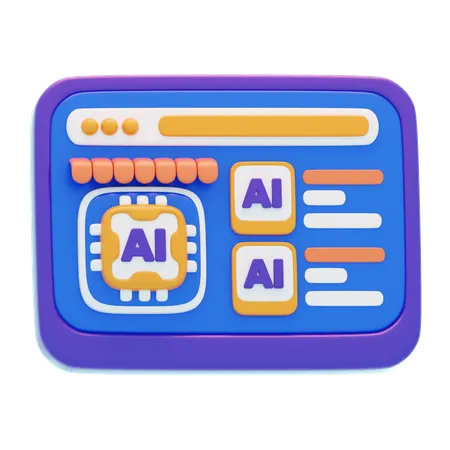 Prompt Marketplace  3D Icon